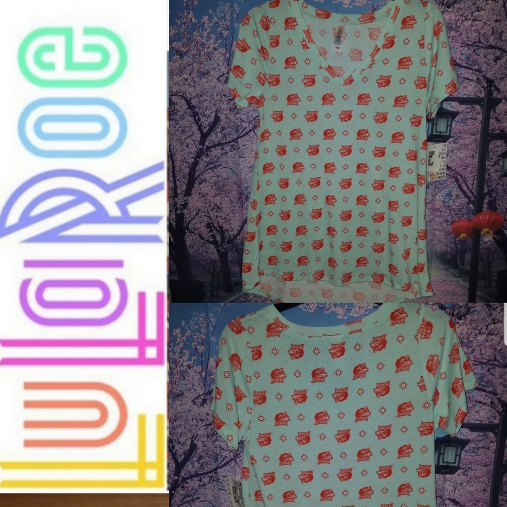 🆕 Women's LulaRoe Wolf Print Sleep Top Size X-Small